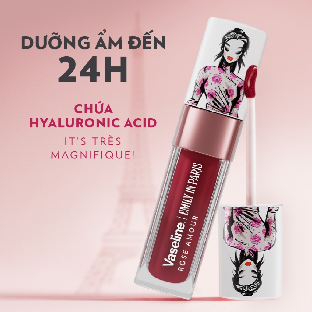 [New] Son Vaseline Emily In Paris  Rose Amour Tinted Lip Oil 4g (Hồng)