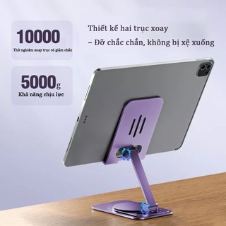 Giá đỡ điện thoại máy tính bảng hợp kim nhôm xoay 360° tiện xem phim chơi game livestream bền chắc