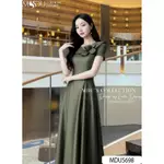 Váy Dạo Phố BST MDU5641 Chất Lụa Vân Ép Mùng Cao Cấp Họa Tiết Hoa Bản To Đính Vai Độc Lạ Từ MDU — ảnh 6