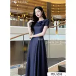 Váy Dạo Phố BST MDU5641 Chất Lụa Vân Ép Mùng Cao Cấp Họa Tiết Hoa Bản To Đính Vai Độc Lạ Từ MDU — ảnh 5