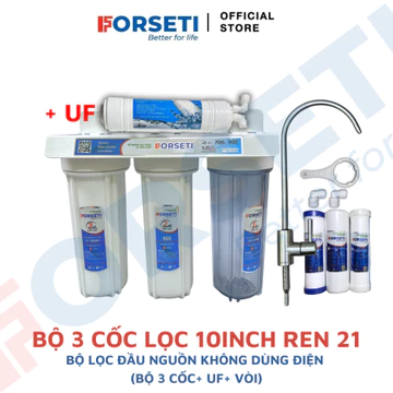 Bộ lọc tổng đầu nguồn 10inch không dùng điện, Bộ Lọc Thô Xử Lý Đầu Nguồn cho sinh hoạt gia đình