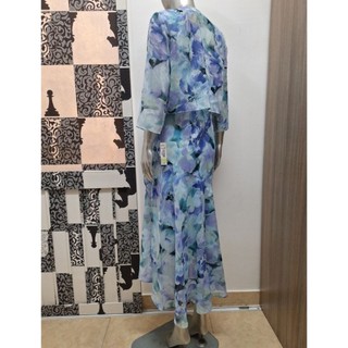 Đầm và áo khoác chiffon hoa R&M RICHARDS