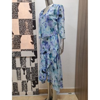 Đầm và áo khoác chiffon hoa R&M RICHARDS