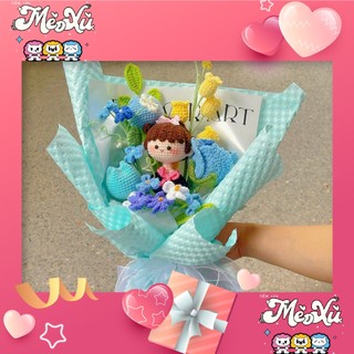 [SHIP HOẢ TỐC] Bó hoa tặng tốt nghiệp móc len handmade