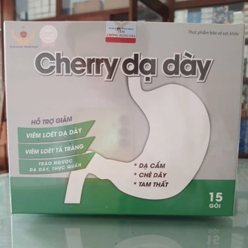 Cherry dạ dày hỗ trợ bảo vệ niêm mạc dạ dày, giảm acid, viêm loét và tình trạng trào ngược thực quản