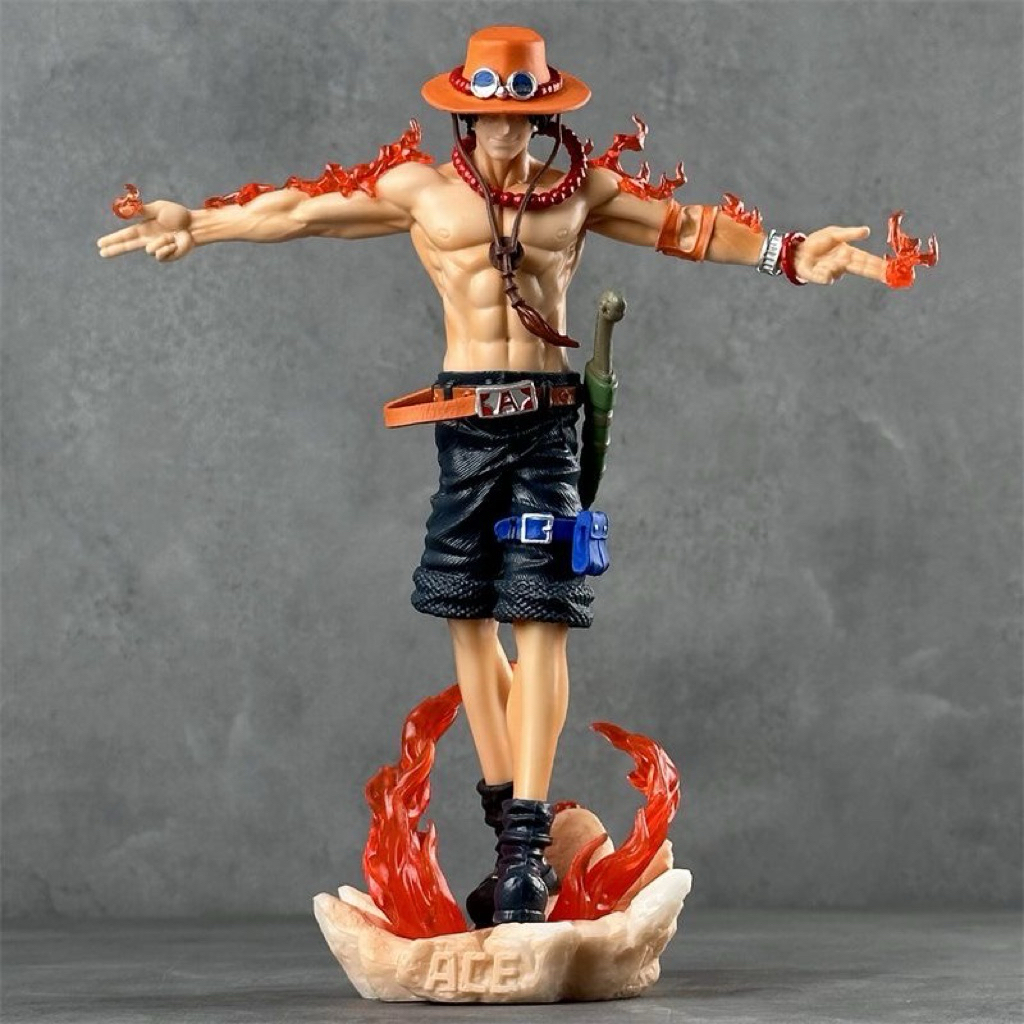 Mô hình Portgas D.Ace Onepice decor bàn làm việc