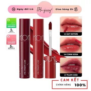 Son Tint Lì Romand Juicy Lasting Tint - Phiên bản Spakling Juicy & Ripe Fruit Juicy 16,17