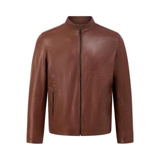 Áo khoác da cừu nam RacerJacket dáng suông Fttleather da thật độ bền cao đi tiệc đi làm AD213