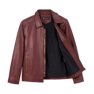 Áo khoác da cừu nam CollarJacket cao cấp áo da cổ bẻ form trơn lịch sự Fttleather Da Thật AD401C
