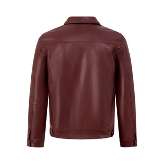 Áo khoác da cừu nam CollarJacket cao cấp áo da cổ bẻ form trơn lịch sự Fttleather Da Thật AD401C