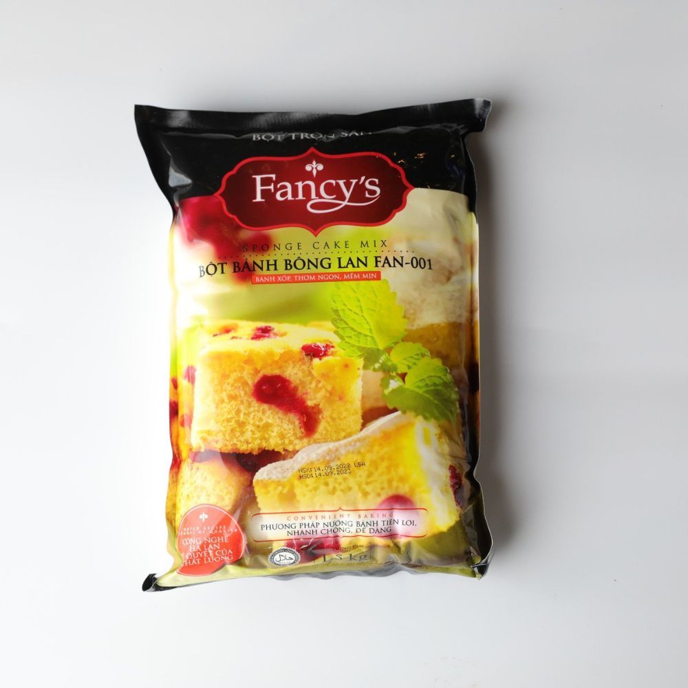Bột Bánh Bông Lan Trộn Sẵn Fancy 001 1,5 Kg