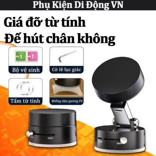 Giá đỡ điện thoại gập gọn hút chân không xoay đa năng tiện lợi cho bàn làm việc xe hơi