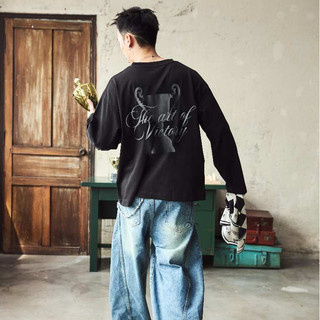 Áo thun dài tay boxy nam nữ CLUTCH! The Art of Victory Tee, áo phông cotton form rộng in hình thể thao