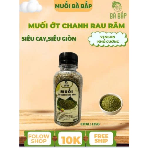 Muối Ớt Chanh Rau Răm, Muối Chấm Trái Cây & Hải Sản Bà Bắp