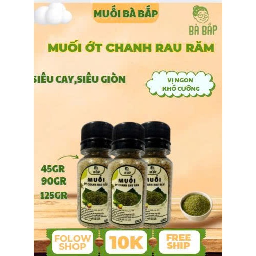 Muối Ớt Chanh Rau Răm, Muối Chấm Trái Cây & Hải Sản Bà Bắp