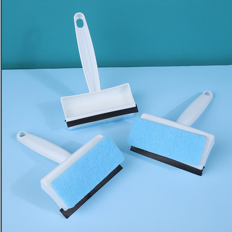 Cây chà rửa kính SH0038 kèm mút cọ bá 2 in 1,cây lau kính đa năng, cây cọ bàn bếp đa năng