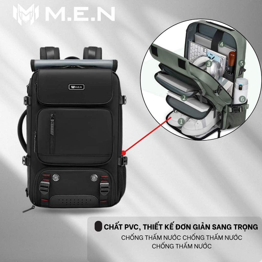 Balo laptop 16inch  Ales cuộn Men Oles chất lượng [GIÁ SỈ]