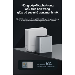 Củ Sạc GaN CUKTECH AD653N 2C1A | Công Suất Max 65W | Kích Thước Nhỏ Gọn | Bảo Hành 18 Tháng