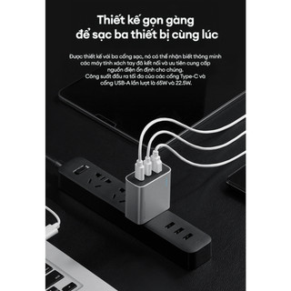 Củ Sạc GaN CUKTECH AD653N 2C1A | Công Suất Max 65W | Kích Thước Nhỏ Gọn | Bảo Hành 18 Tháng