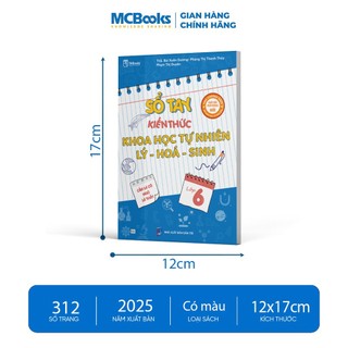 Sách - Sổ tay kiến thức Khoa học Tự nhiên Lý – Hóa – Sinh lớp 6