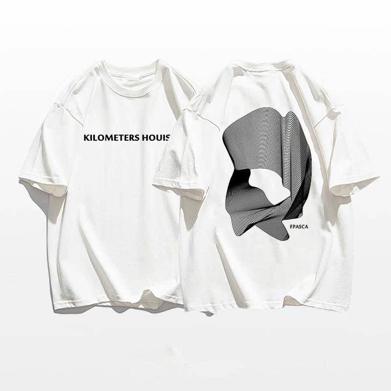 Áo thun Stee Cổ tròn KILOMETERS Localbrand ICVCVNI Unisex