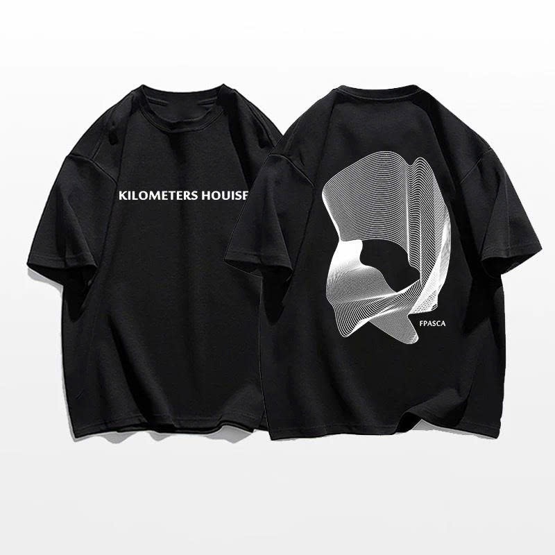 Áo thun Stee Cổ tròn KILOMETERS Localbrand ICVCVNI Unisex