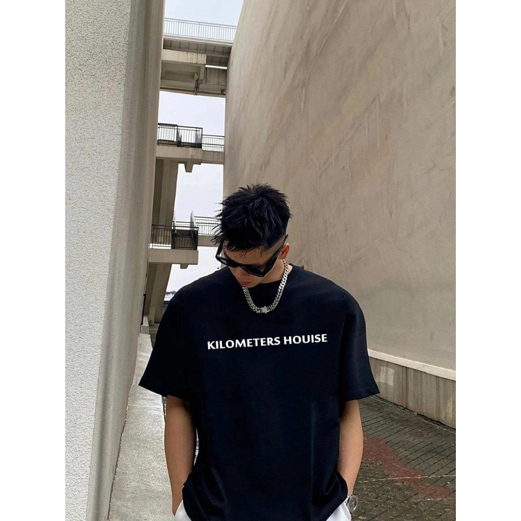 Áo thun Stee Cổ tròn KILOMETERS Localbrand ICVCVNI Unisex