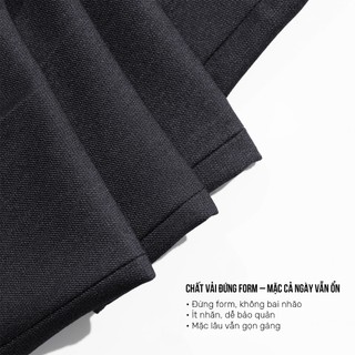 Quần Âu Nam MENTORIS Chất Liệu Cao Cấp, Form Carrot Fit Tôn Dáng, Phong Cách Công Sở MTR01C