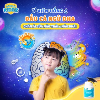 Thực phẩm bảo vệ sức khỏe DHA-125 hỗ trợ phát triển não bộ và thị giác (Chai 30 viên)