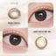 Kính áp tròng khoá ẩm 16H 1 Tháng Màu Nâu Chocolate trung tính CARASE, Lens cận FUSIA CHOCO