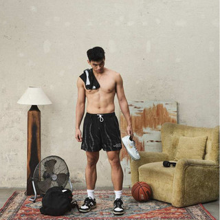 Quần bóng rổ nam nữ CLUTCH! FLAME Mesh Shorts, quần short thể thao 2 lớp form rộng thoáng khí
