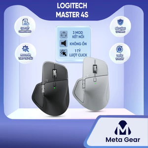 Chuột không dây Logitech MX Master 4 & Master 3S- Chuột Bluetooth không tiếng, Thiết kế công thái học