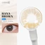 Kính áp tròng khoá ẩm 16H 1 Tháng Màu Nâu Ánh Vàng Nhẹ CARASE, Lens cận HANA BROWN