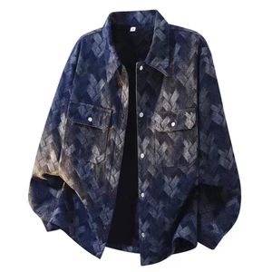 Áo khoác denim nam kiểu dáng mới Xuân/Thu , thiết kế thời trang, áo khoác cổ bẻ cao cấp dành cho cặp đôi