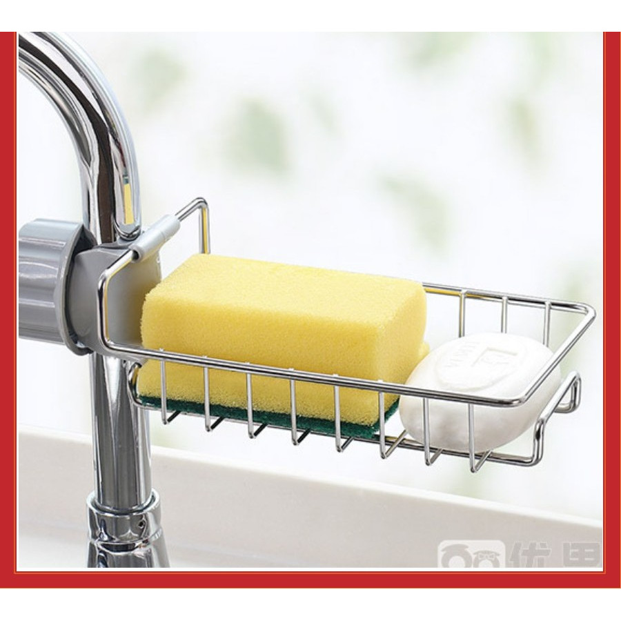 Kệ Đựng Đồ Rửa Chén, Giá Để Đồ Rửa Bát Inox Tiện Lợi 1986