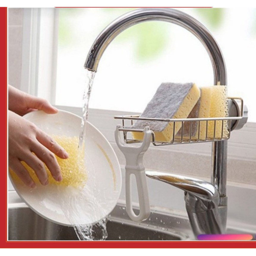 Kệ Đựng Đồ Rửa Chén, Giá Để Đồ Rửa Bát Inox Tiện Lợi 1986