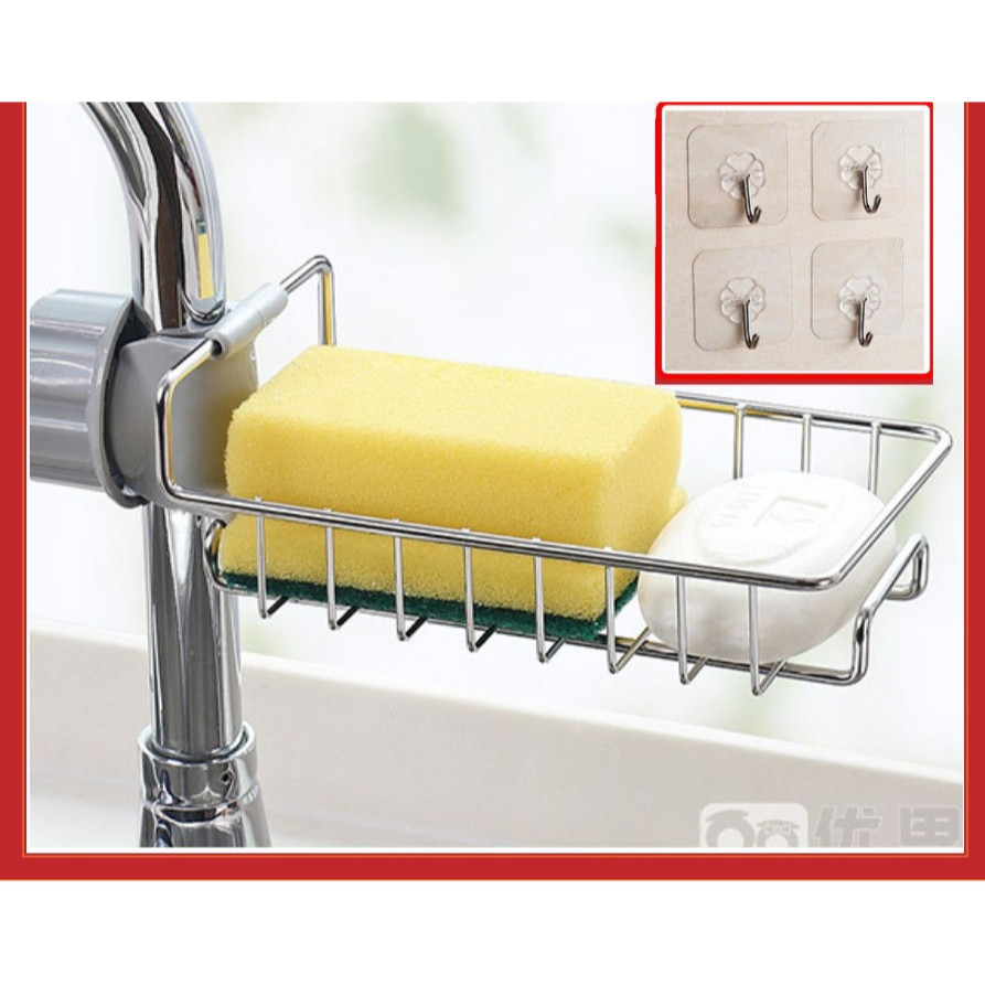 Kệ Đựng Đồ Rửa Chén, Giá Để Đồ Rửa Bát Inox Tiện Lợi 1986