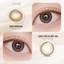 Kính áp tròng khoá ẩm 16H 1 Tháng Màu Nâu Đồng Sáng Nhẹ CARASE, Lens cận SIMY BROWN