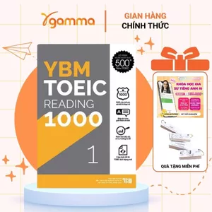 Sách - YBM Actual TOEIC Tests RC 1000 Vol 1 - Luyện Đọc TOEIC Cho Mục Tiêu 450-850+ (Gamma)