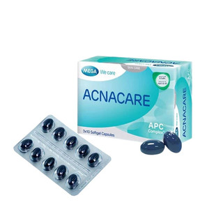 Viên uống giảm mụn, giảm nhờn - Kẽm, Crôm, D.Salina, Vitamin C, Vitamin E - ACNACARE Mega We Care (30 viên)