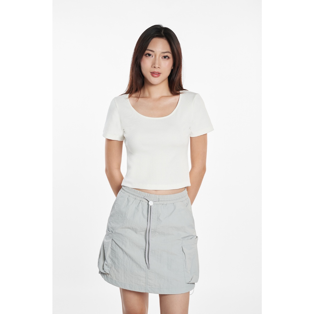 Áo Thun Nữ Tay Ngắn Chất Cotton Thời Trang Trẻ Trung Năng Động NINOMAXX 2506012