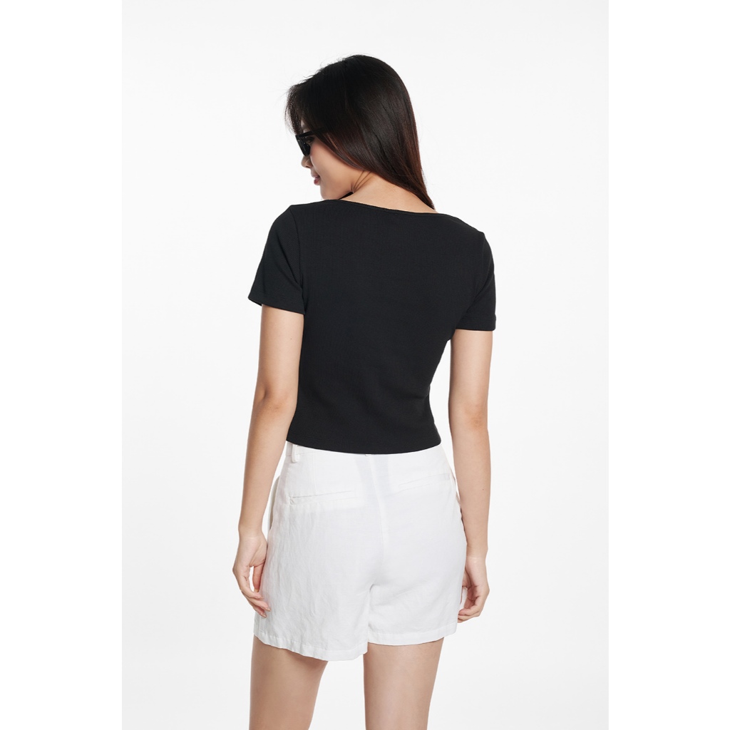 Áo Thun Nữ Tay Ngắn Chất Cotton Thời Trang Trẻ Trung Năng Động NINOMAXX 2506012