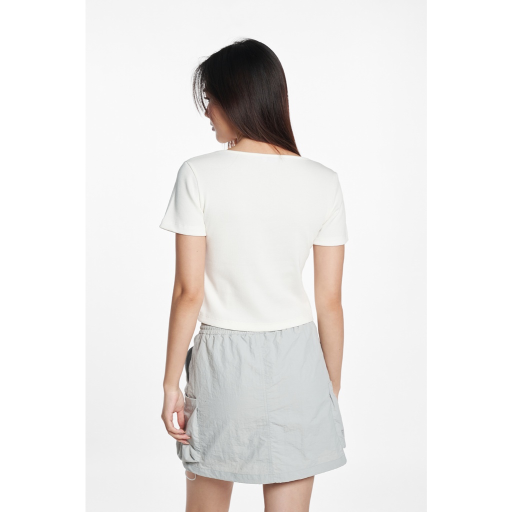 Áo Thun Nữ Tay Ngắn Chất Cotton Thời Trang Trẻ Trung Năng Động NINOMAXX 2506012