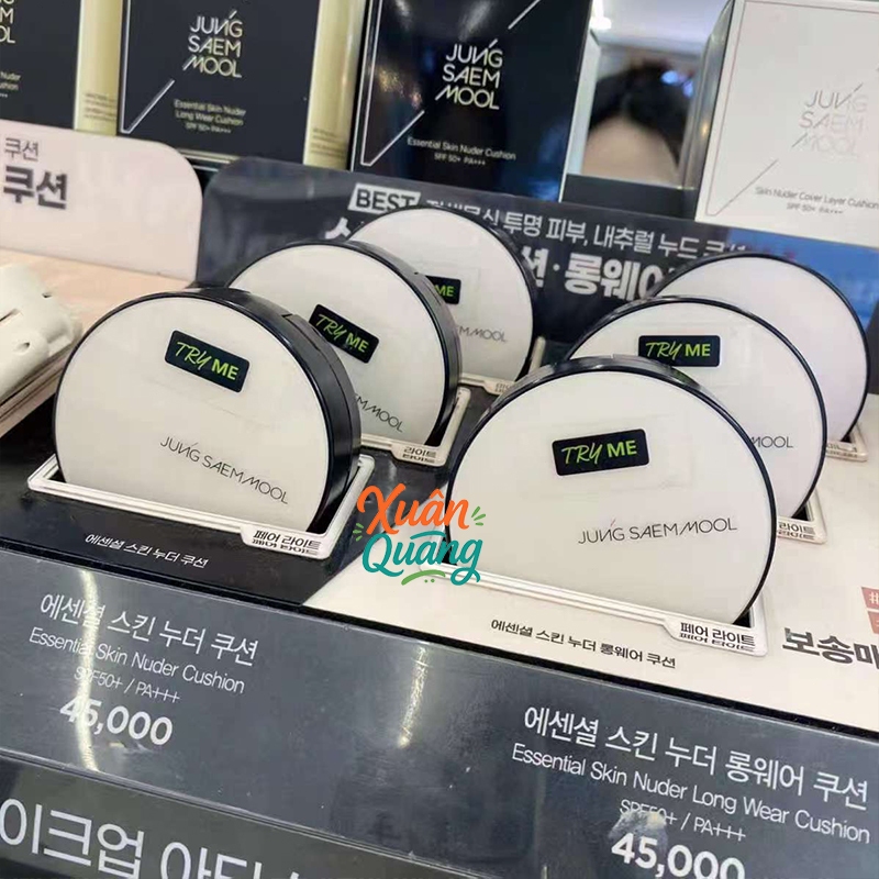 Phấn Nước Che Phủ Jung Saem Mool Essential Skin Nuder Cushion , Che Phủ 12 Giờ, Giữ Ẩm Tự Nhiên
