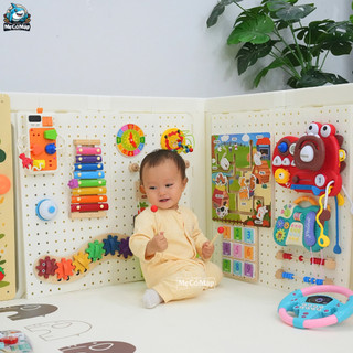 Bảng Bận Rộn Montessori Đa Năng Cho Bé, Đồ Chơi Giáo Dục Sớm Giúp Bé Phát Triển Đa Giác Quan