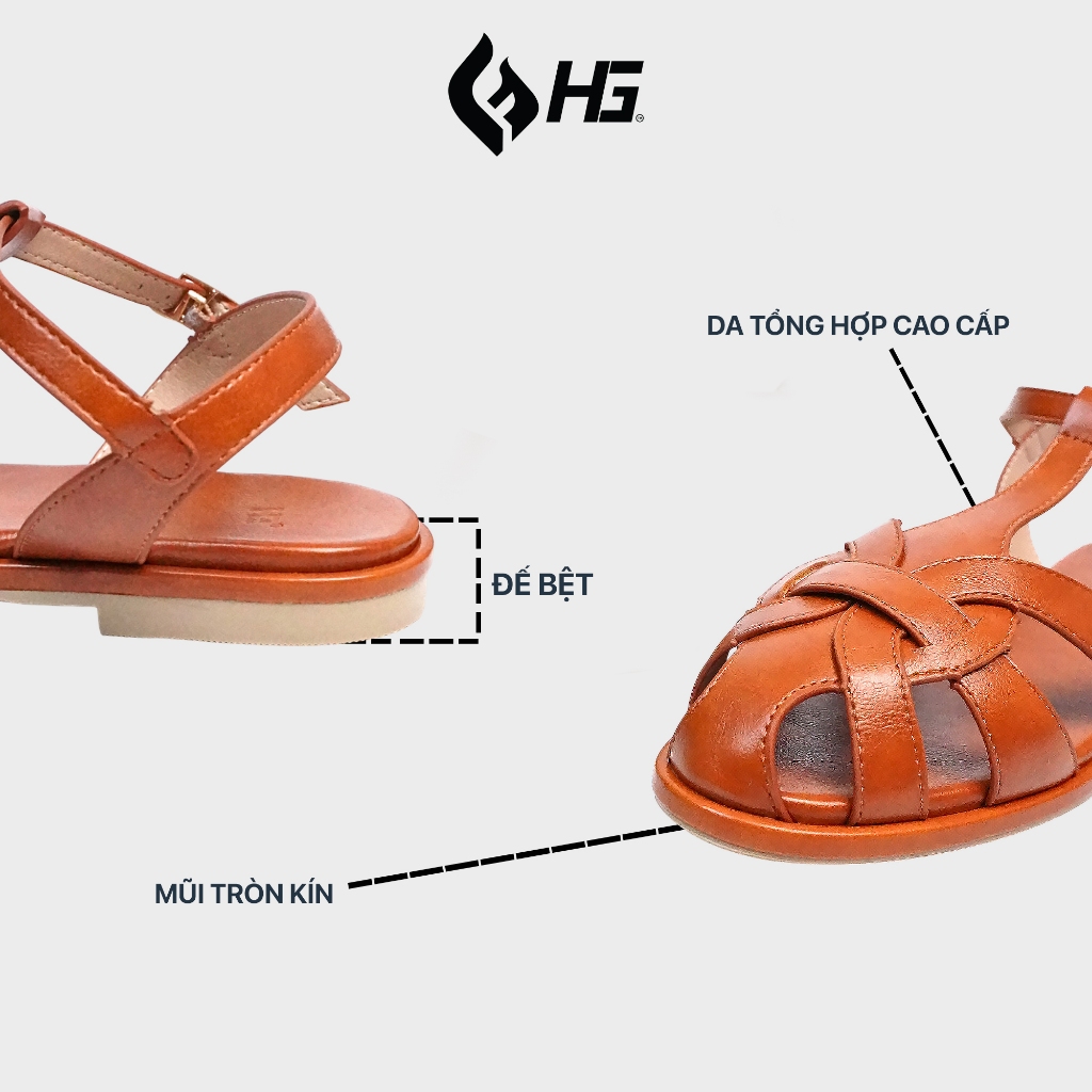 Giày Nữ Đế Bệt Bít Mũi  HG Dáng Fisherman Thời Trang | HG7325