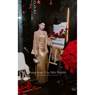 SET “PHÚC HOA” - TRANG PHỤC THANH LỊCH (SET ĐẦM + ÁO CHOÀNG)