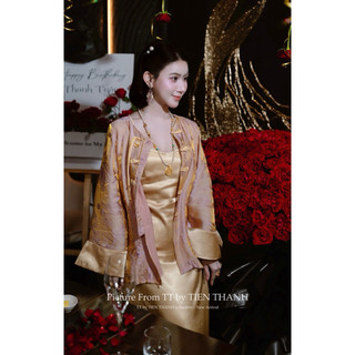 SET “PHÚC HOA” - TRANG PHỤC THANH LỊCH (SET ĐẦM + ÁO CHOÀNG)