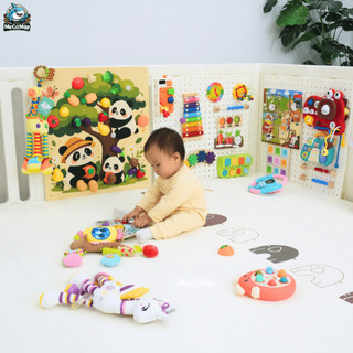 Combo Đồ Chơi Montessori Giáo Dục Sớm, Đồ Chơi Thông Minh Phát Triển Tư Duy Cho Bé, Chất Liệu Cao Cấp An Toàn