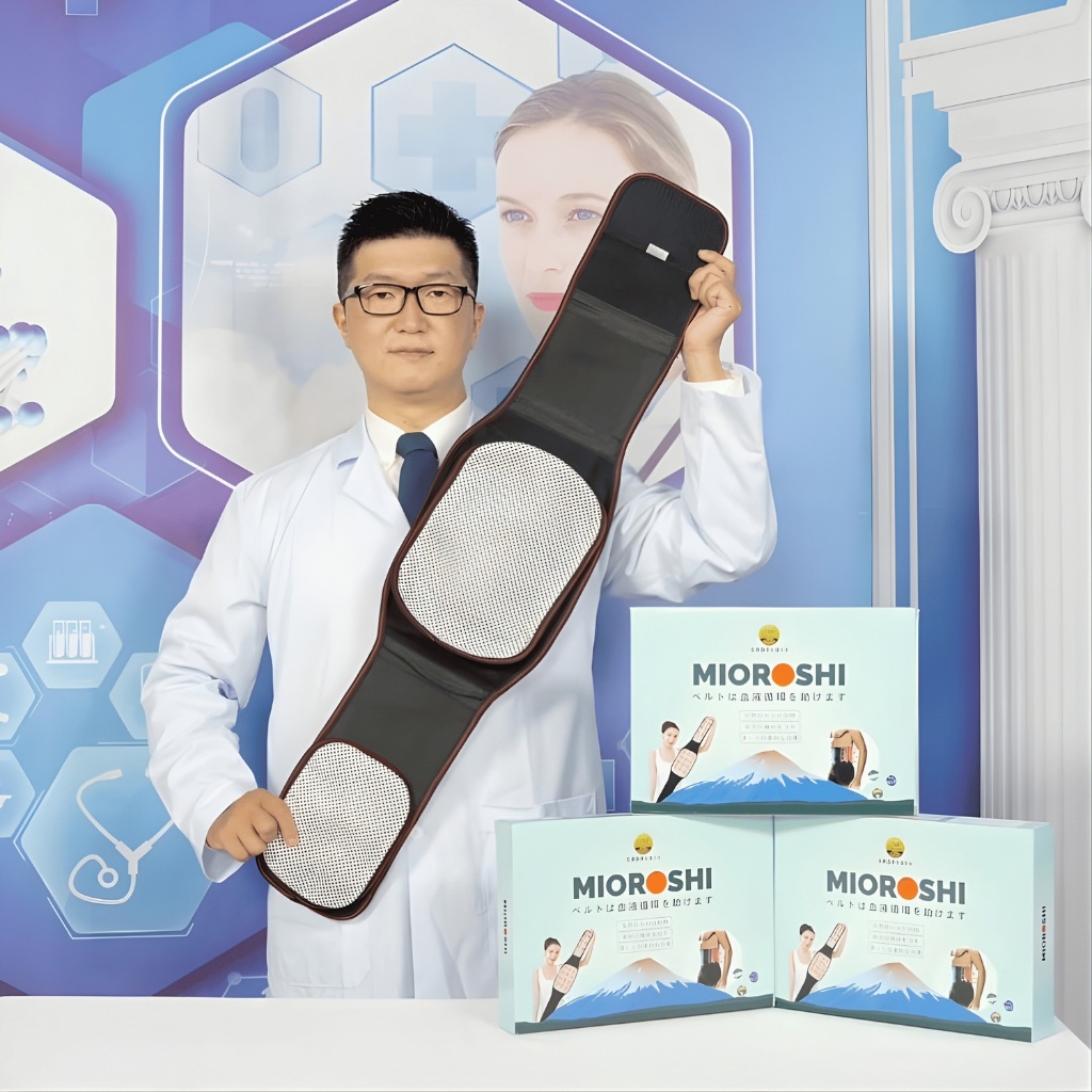 Đai lưng đá nóng Mioroshi , Đai lưng Mioroshi hỗ trợ điều trị đau xướng khớp , thoát vị đĩa đệm hiệu quả